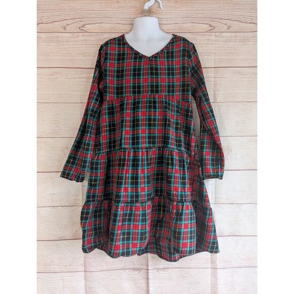 Old Navy Other - Old navy girls red plaid christmas holiday dress Size Medium (8)